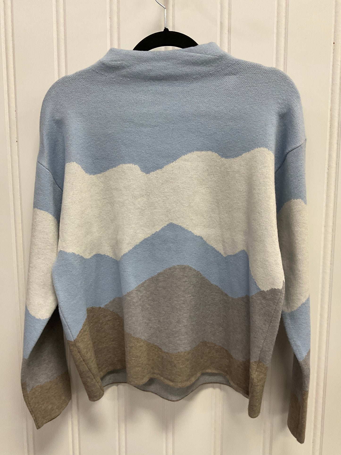 Sweater By Rachel Zoe In Blue & White, Size: M