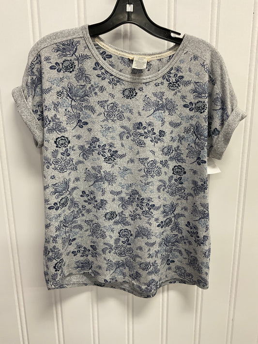 Top Short Sleeve By Lucky Brand In Grey, Size: M