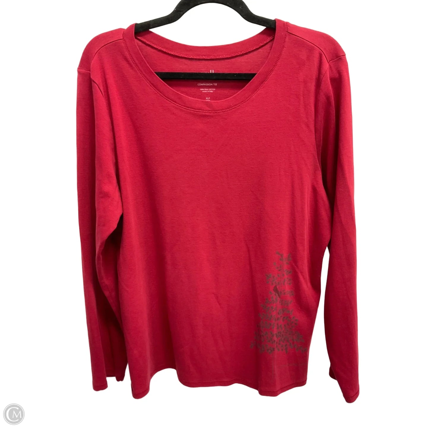 Top Long Sleeve Basic By J. Jill In Red, Size: Xlp