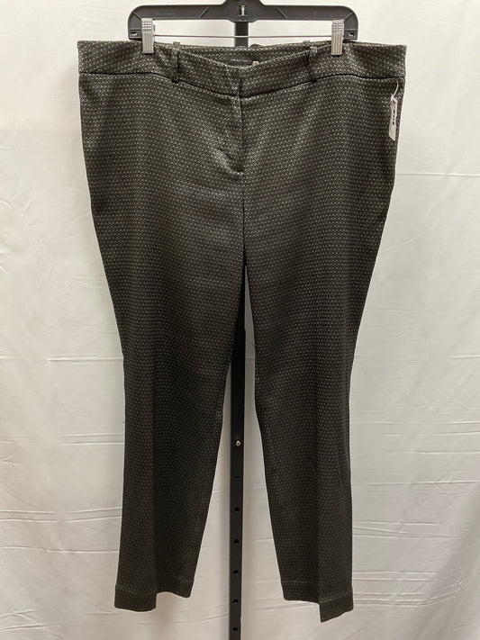 Pants Dress By Worthington In Black & Silver, Size: 16