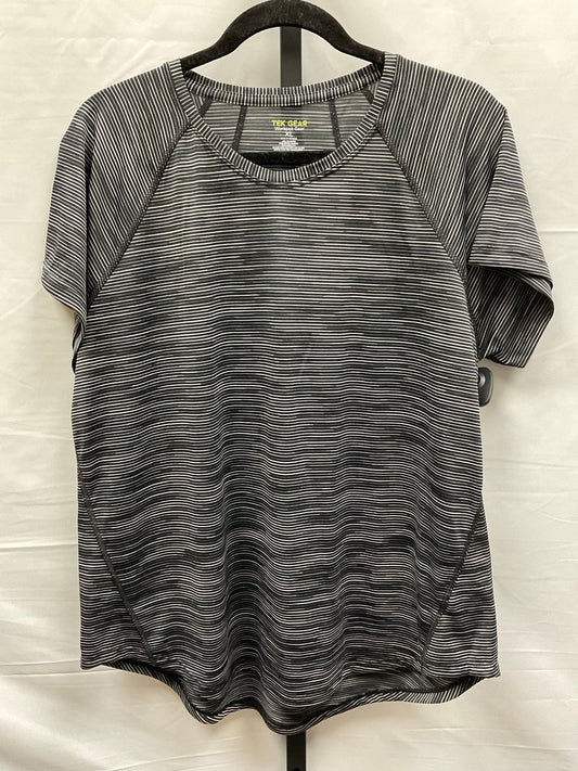 Striped Pattern Top Short Sleeve Tek Gear, Size Xl