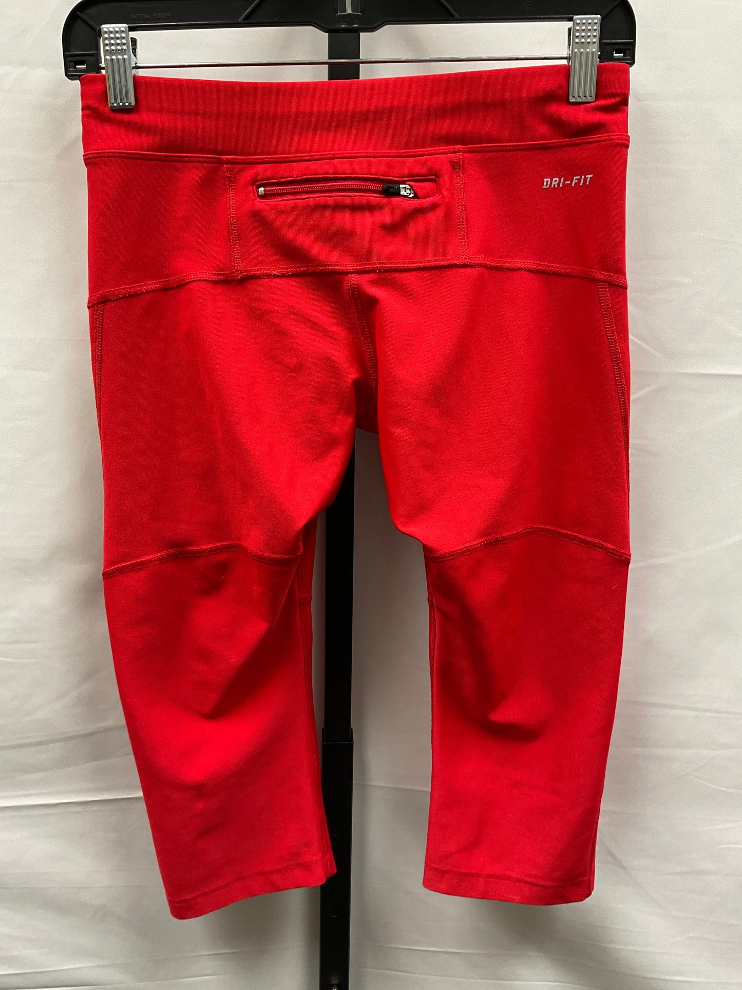 Red Athletic Capris Nike Apparel, Size S