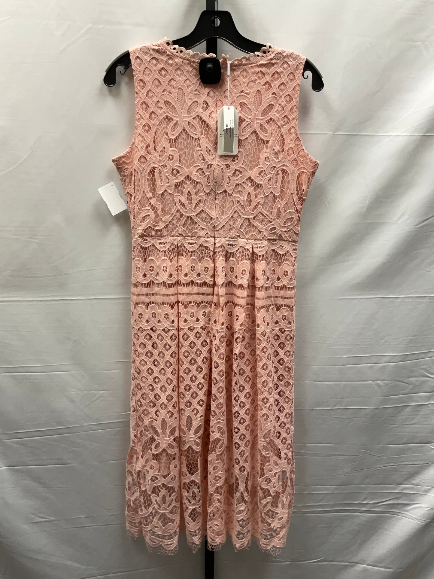 Pink Dress Casual Midi Clothes Mentor, Size M