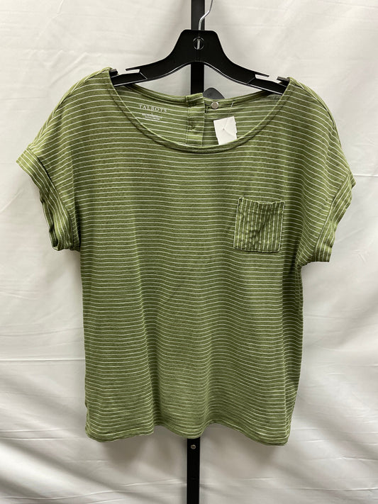 Striped Pattern Top Short Sleeve Talbots, Size L