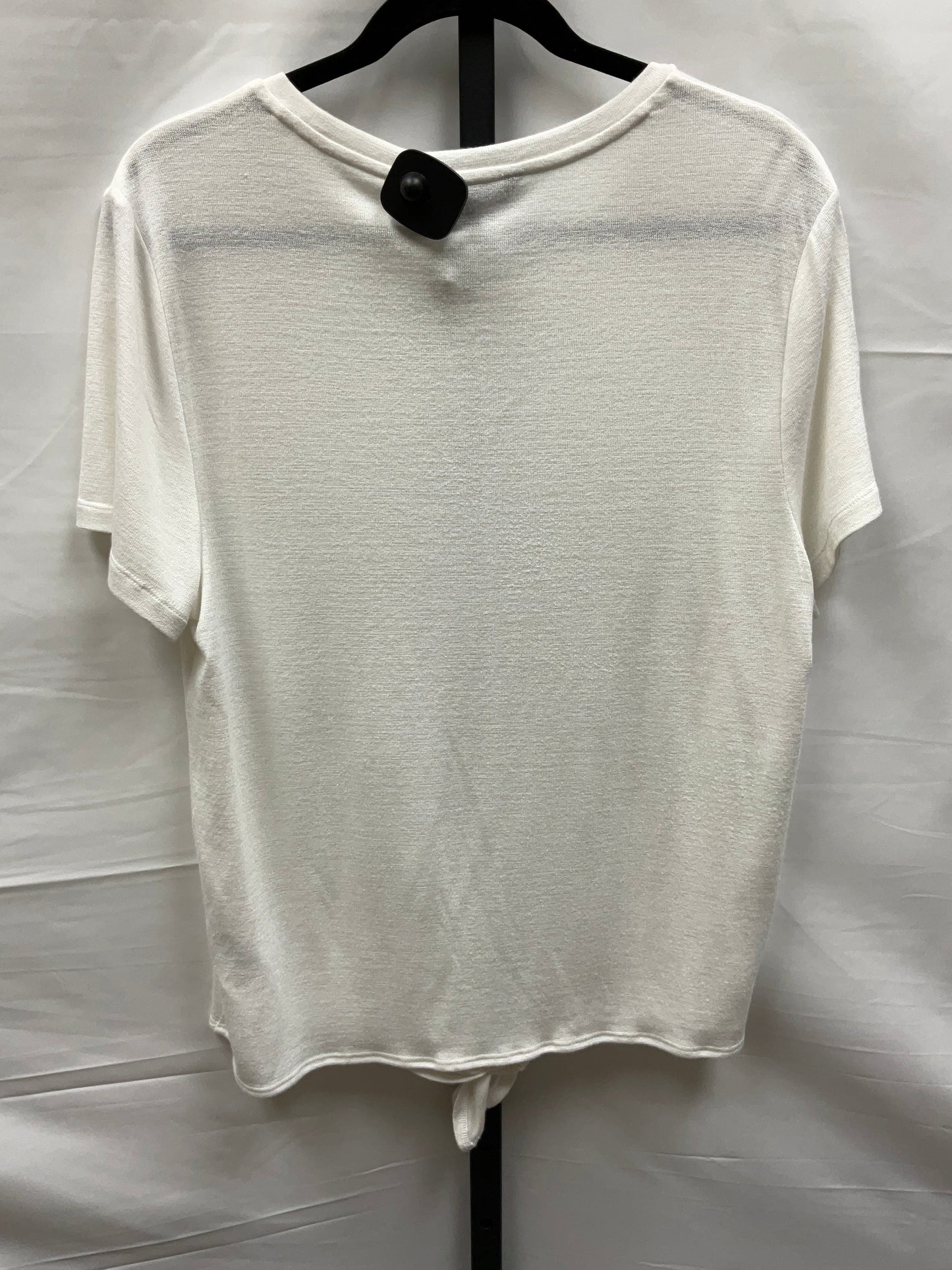 White Top Short Sleeve Calvin Klein, Size L