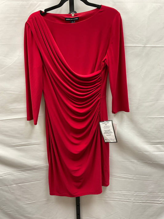 Red Dress Casual Midi American Living, Size L