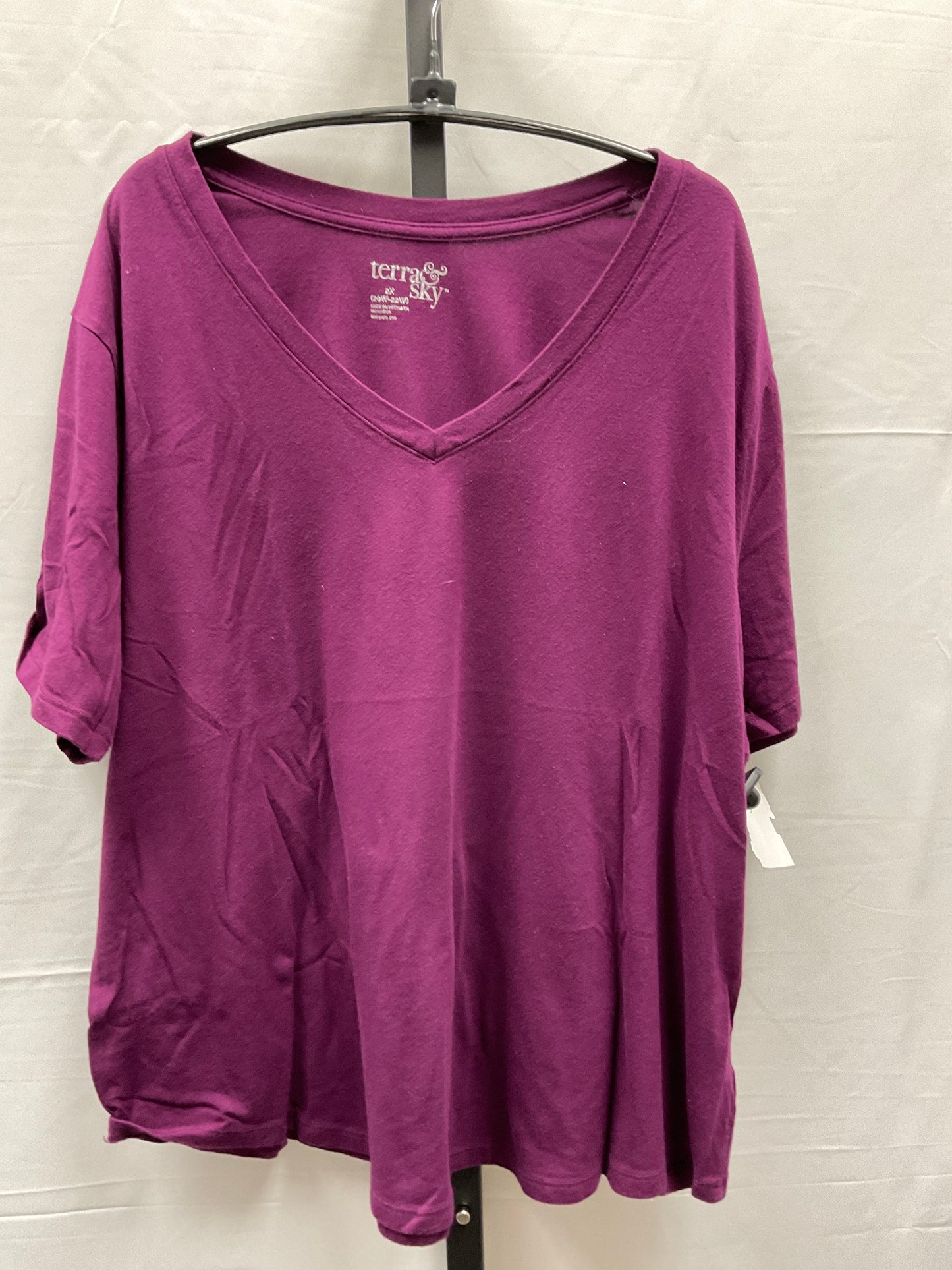 Top Short Sleeve Basic By Terra & Sky  Size: 2x