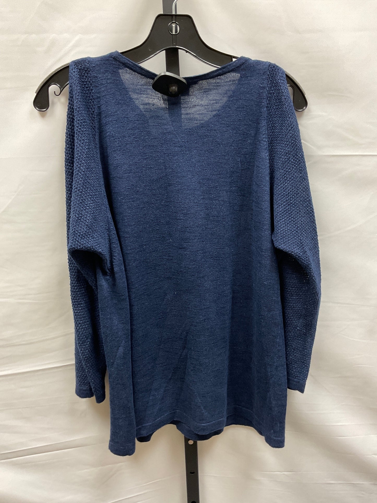 Navy Top Long Sleeve J. Jill, Size M