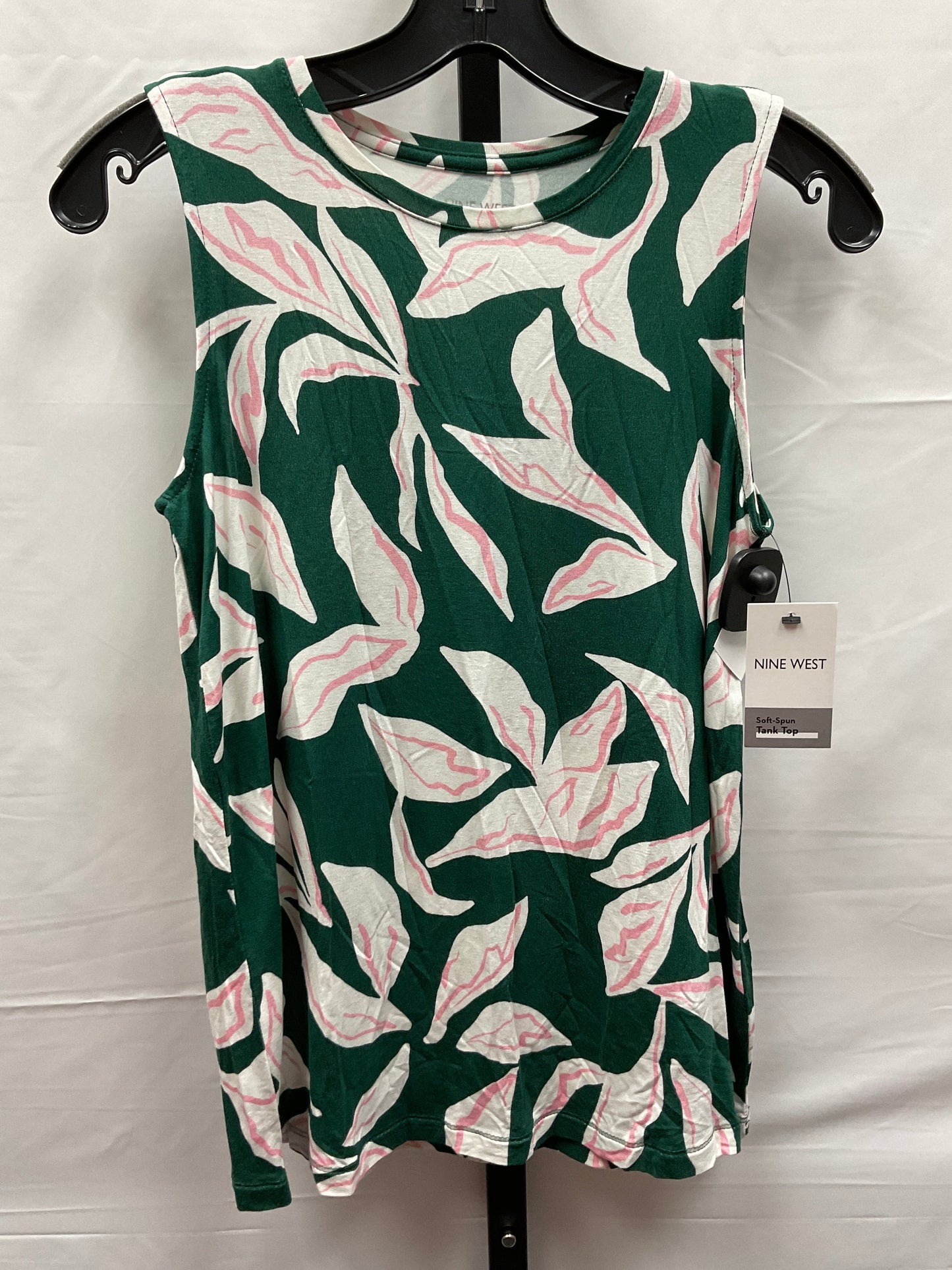Green & Pink Top Sleeveless Nine West, Size S