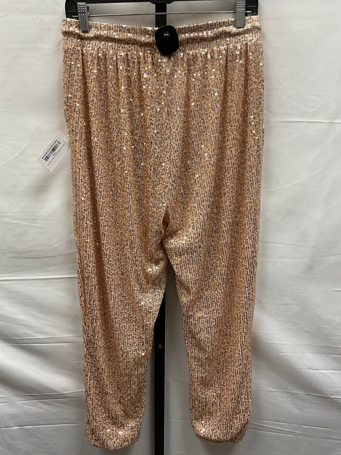 Rose Gold Pants Joggers Clothes Mentor, Size M