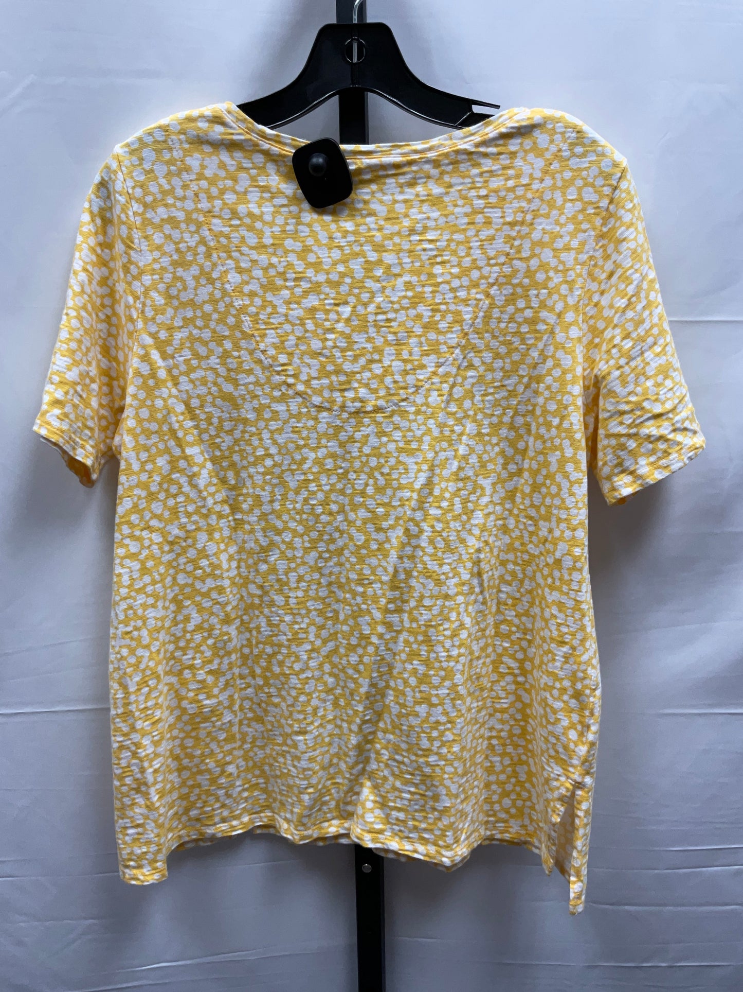 Yellow Top Short Sleeve Chicos, Size M