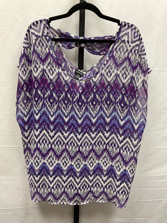 Purple Top Short Sleeve Torrid, Size 2x