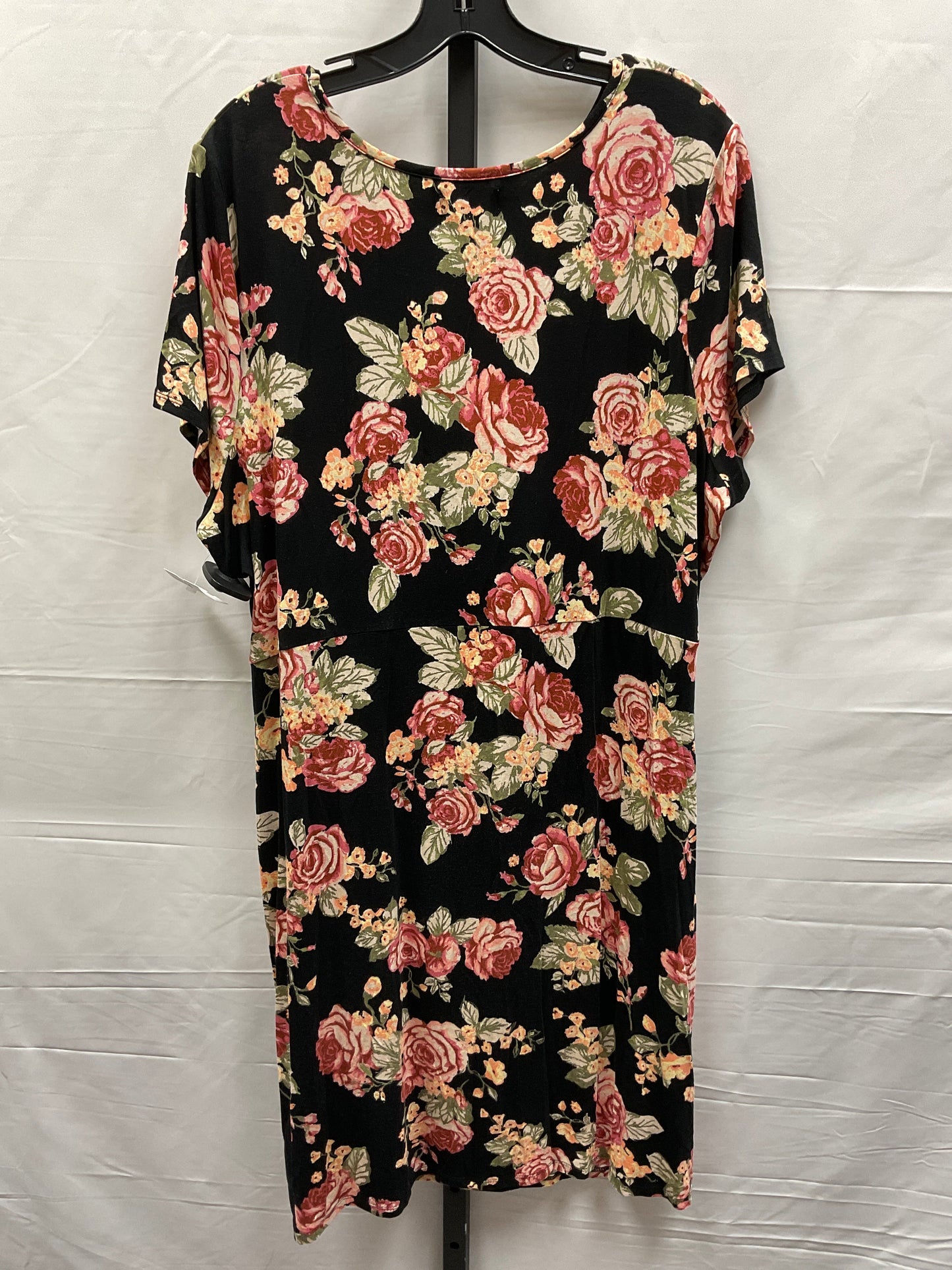 Floral Print Dress Casual Midi Maurices, Size 1x