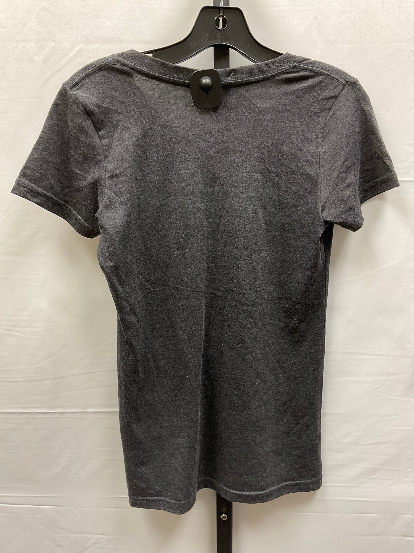 Grey Top Short Sleeve Basic Clothes Mentor, Size M
