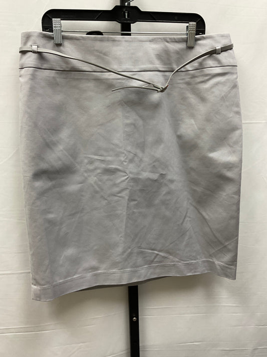 Skirt Midi By Liz Claiborne In Grey, Size: 16