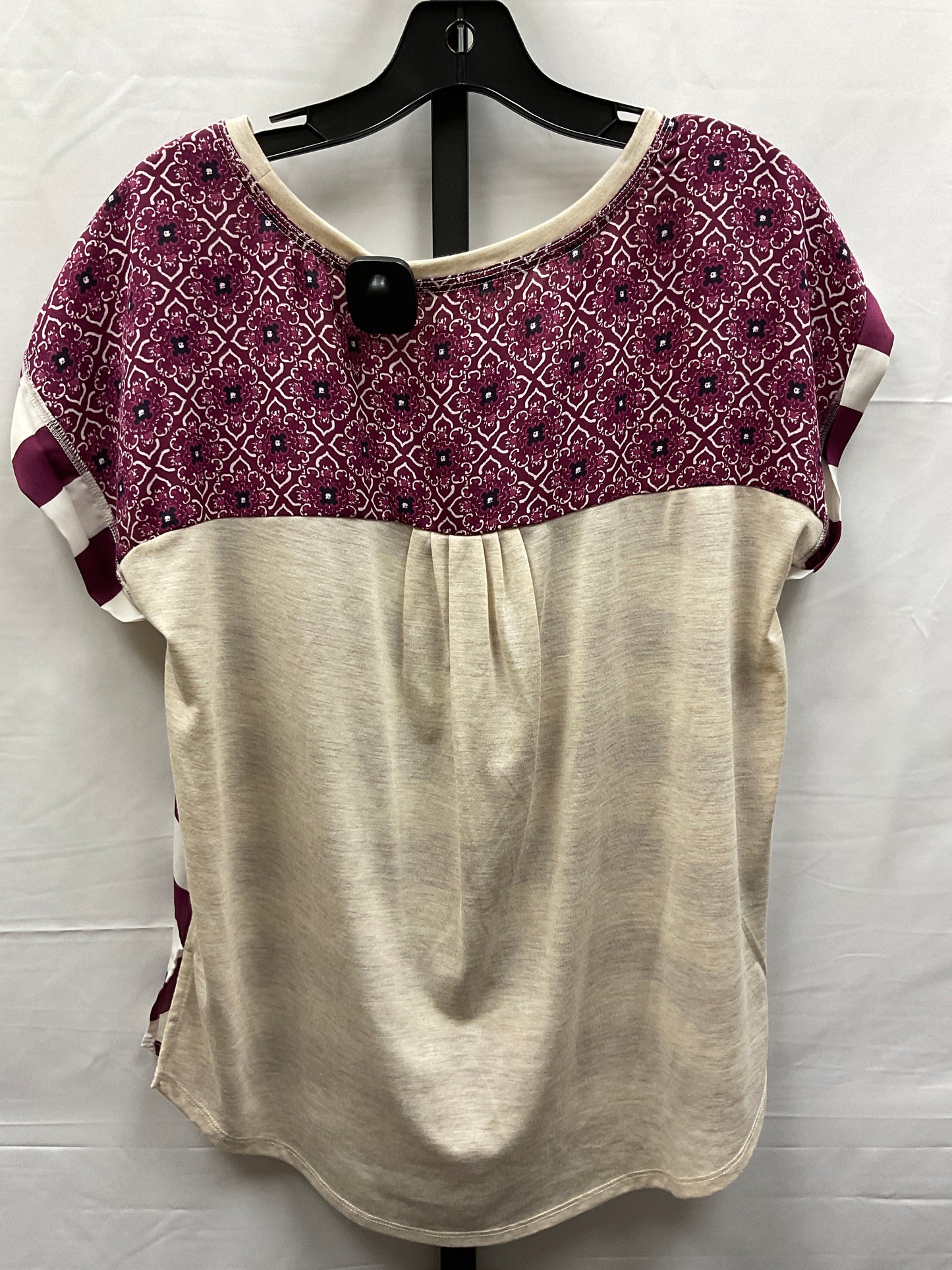 Multi-colored Top Short Sleeve Rewind, Size L