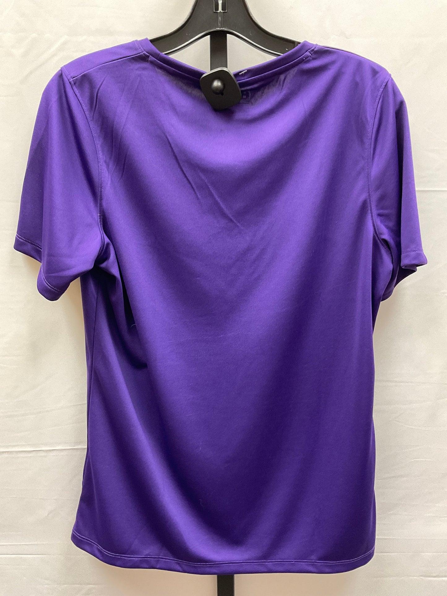 Purple Athletic Top Short Sleeve Under Armour, Size M