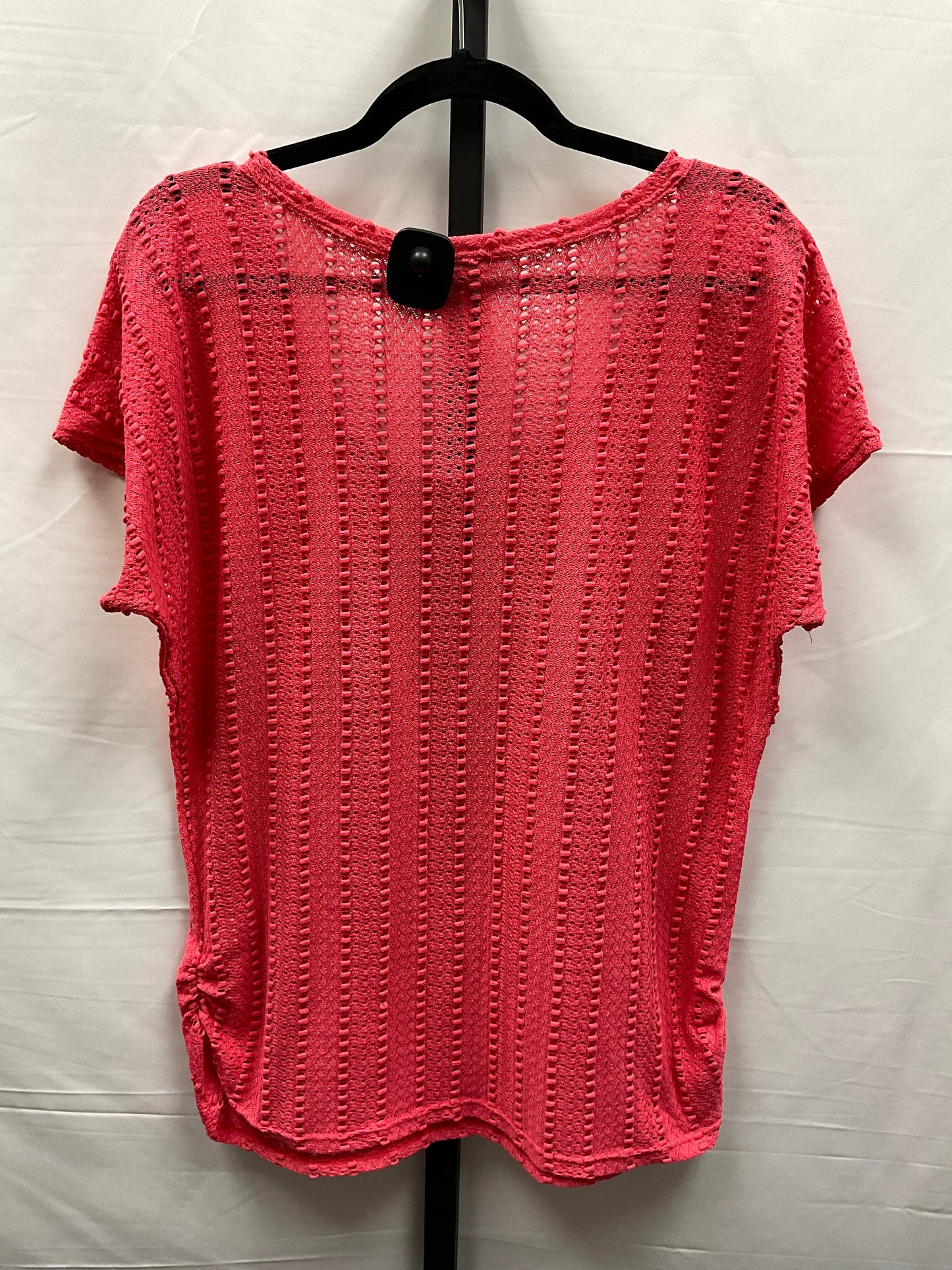 Pink Top Short Sleeve Maurices, Size L