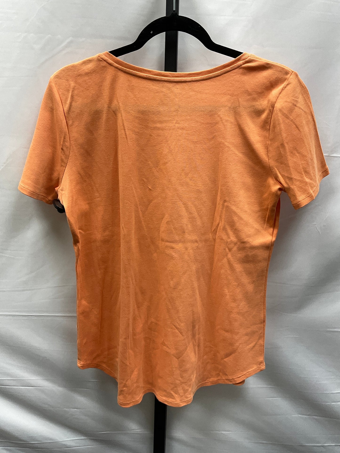 Orange Top Short Sleeve Basic Chicos, Size M