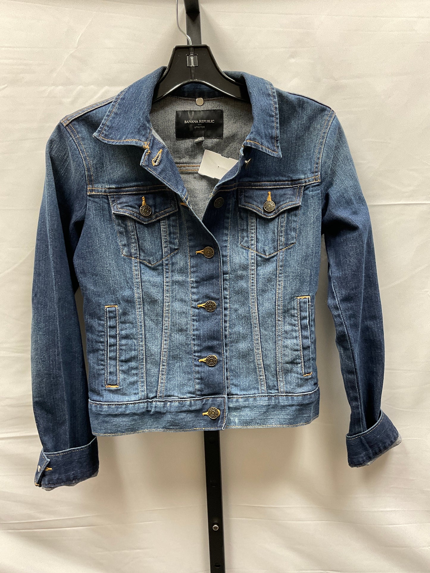 Blue Denim Jacket Denim Banana Republic, Size Xs