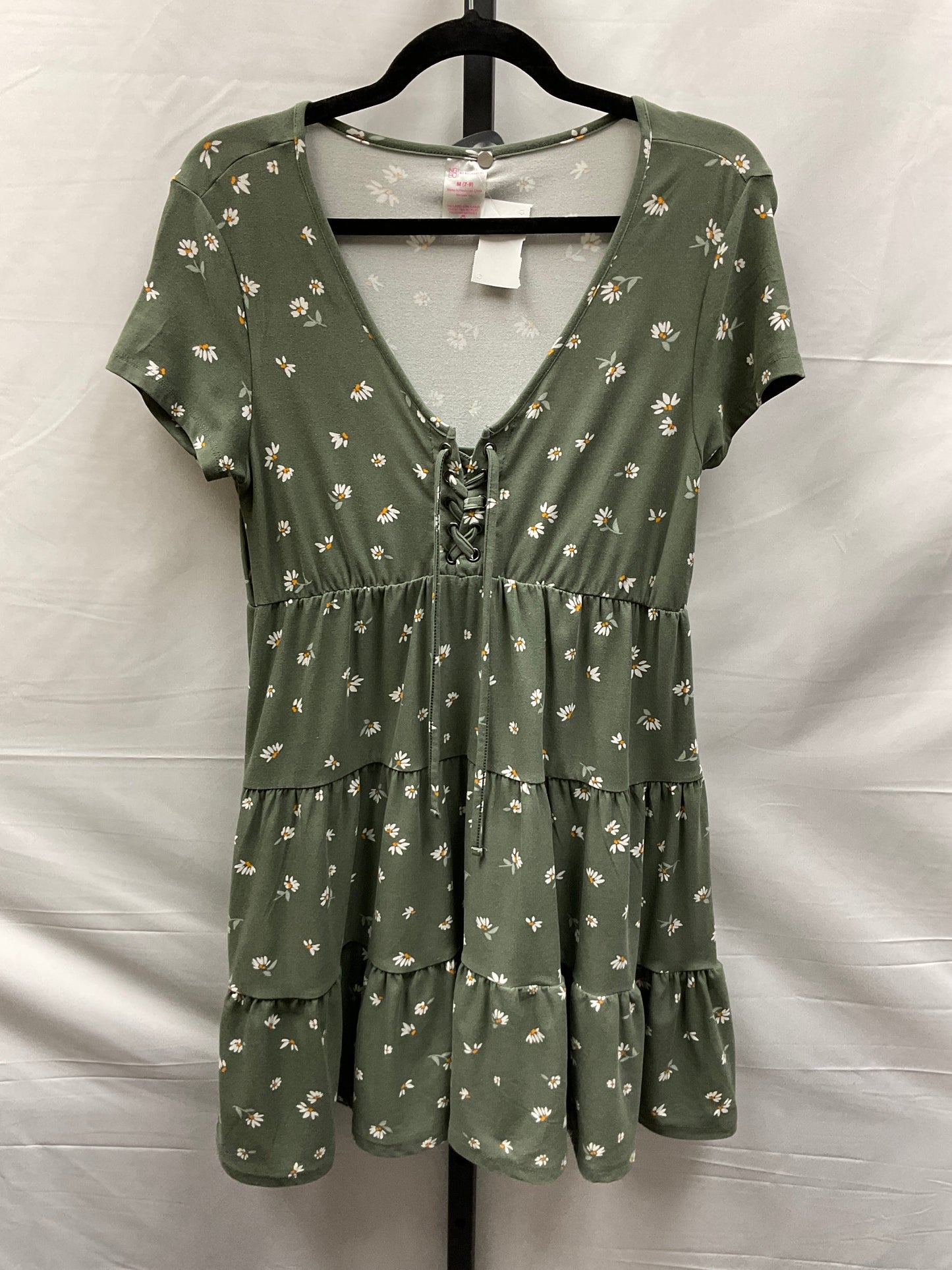 Green Dress Casual Short No Boundaries, Size M