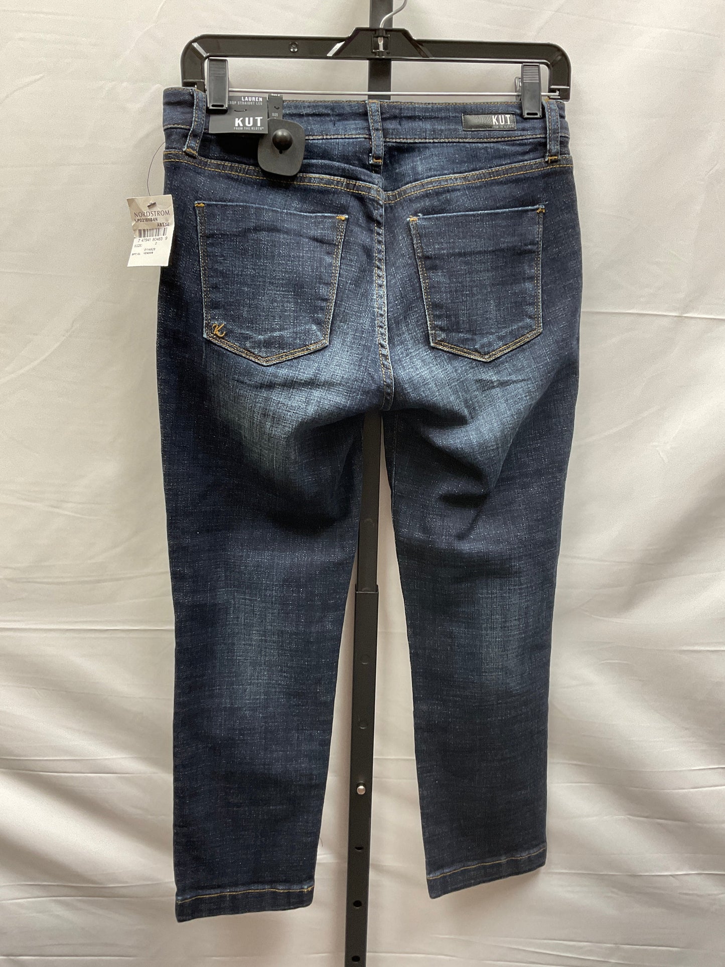 Blue Denim Jeans Cropped Kut, Size 2