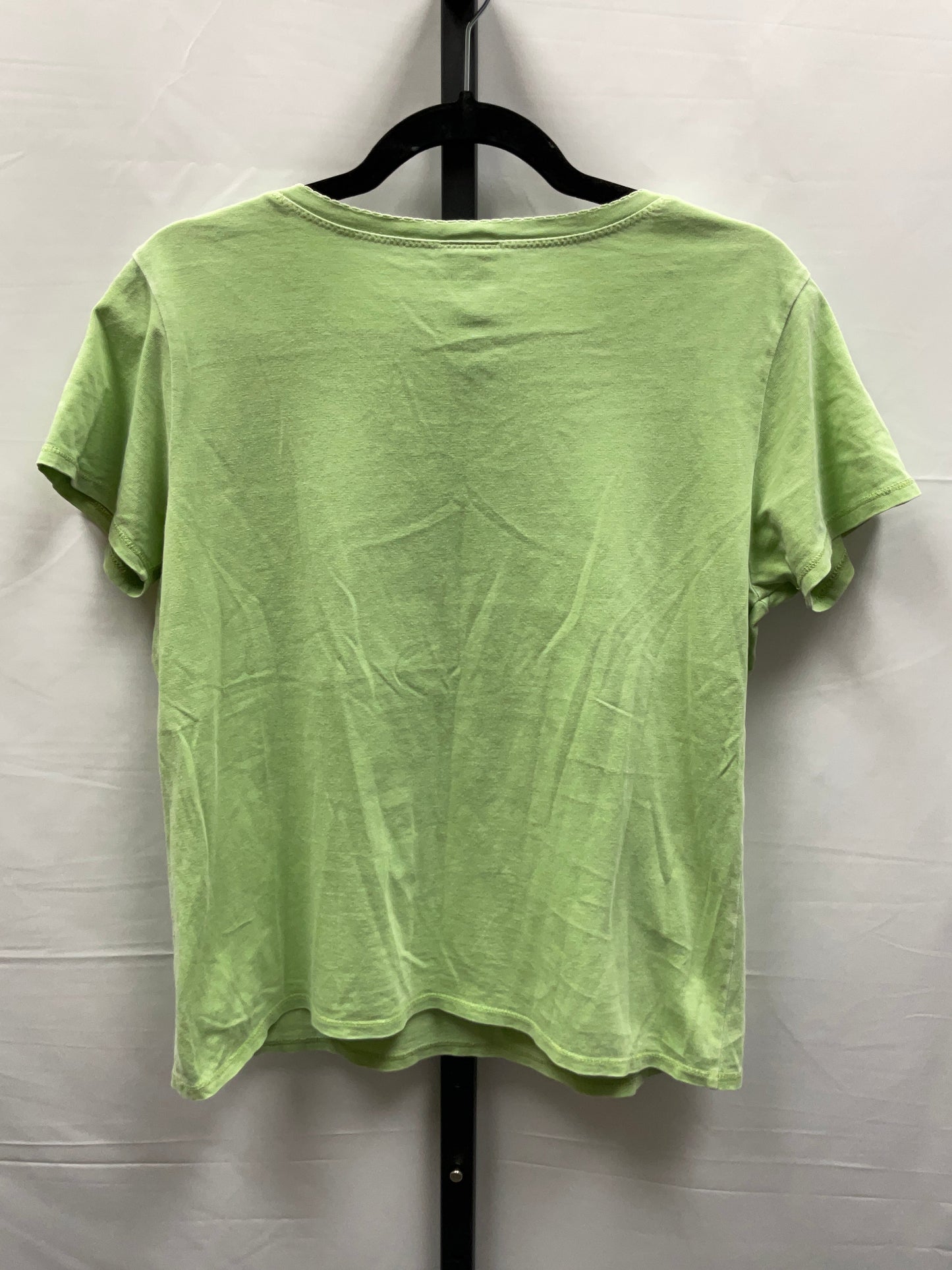 Green Top Short Sleeve Basic J. Jill, Size S