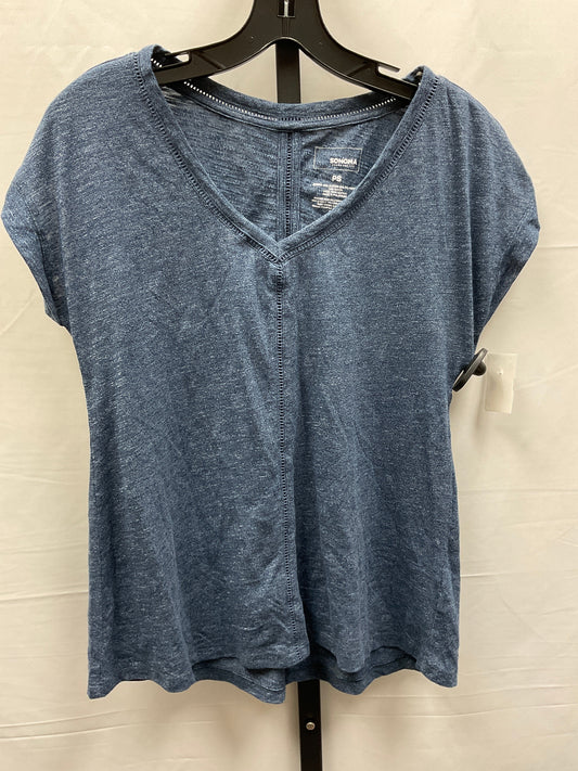 Navy Top Short Sleeve Sonoma, Size Petite   S