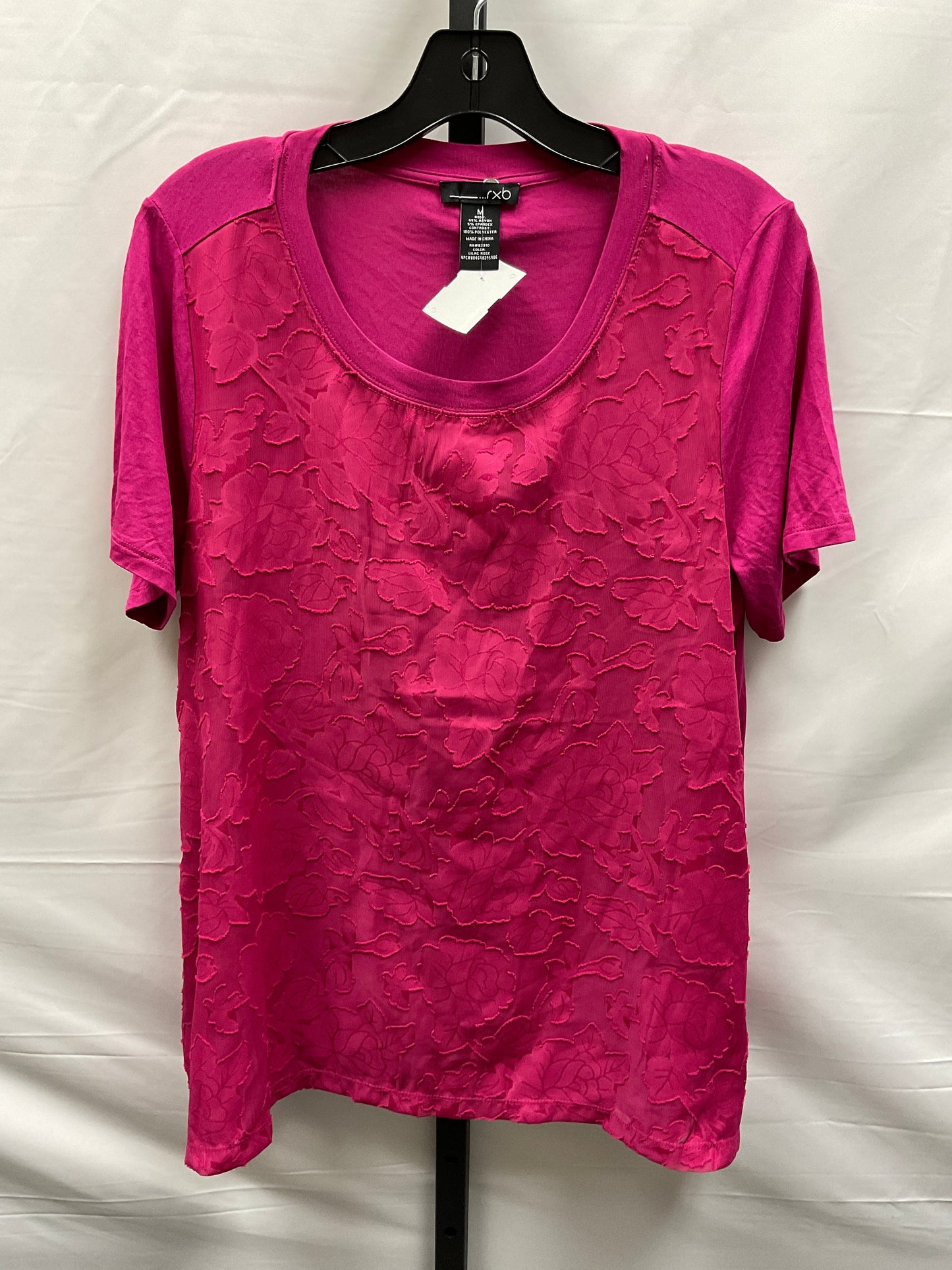 Pink Top Short Sleeve Rxb, Size M