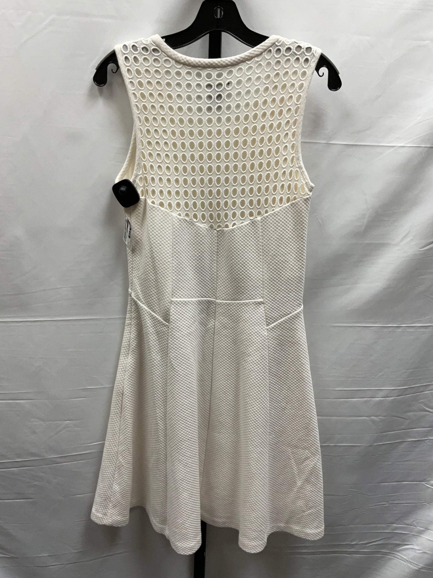 White Dress Casual Midi Ann Taylor, Size S