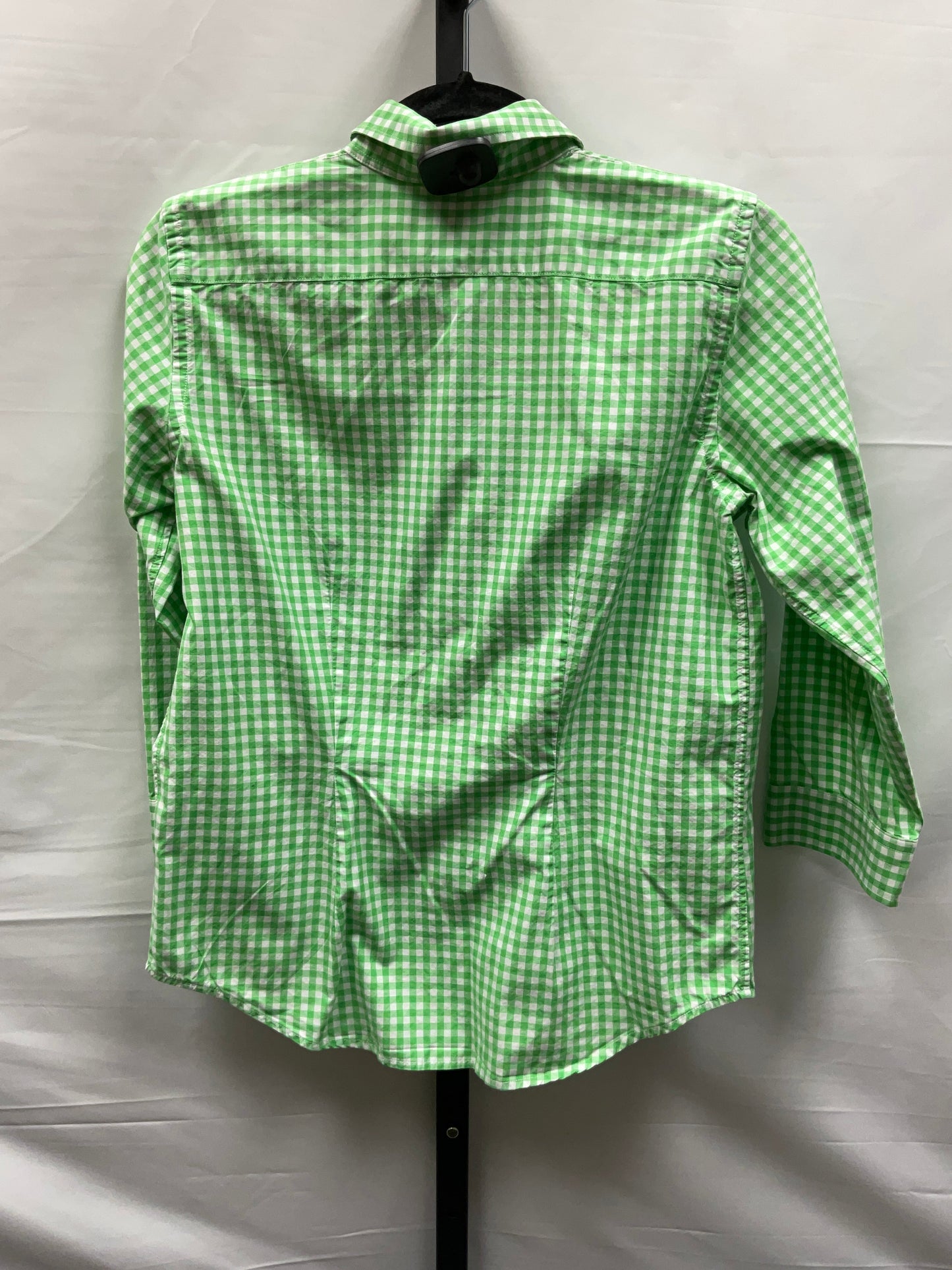Green Top Long Sleeve Lauren By Ralph Lauren, Size S