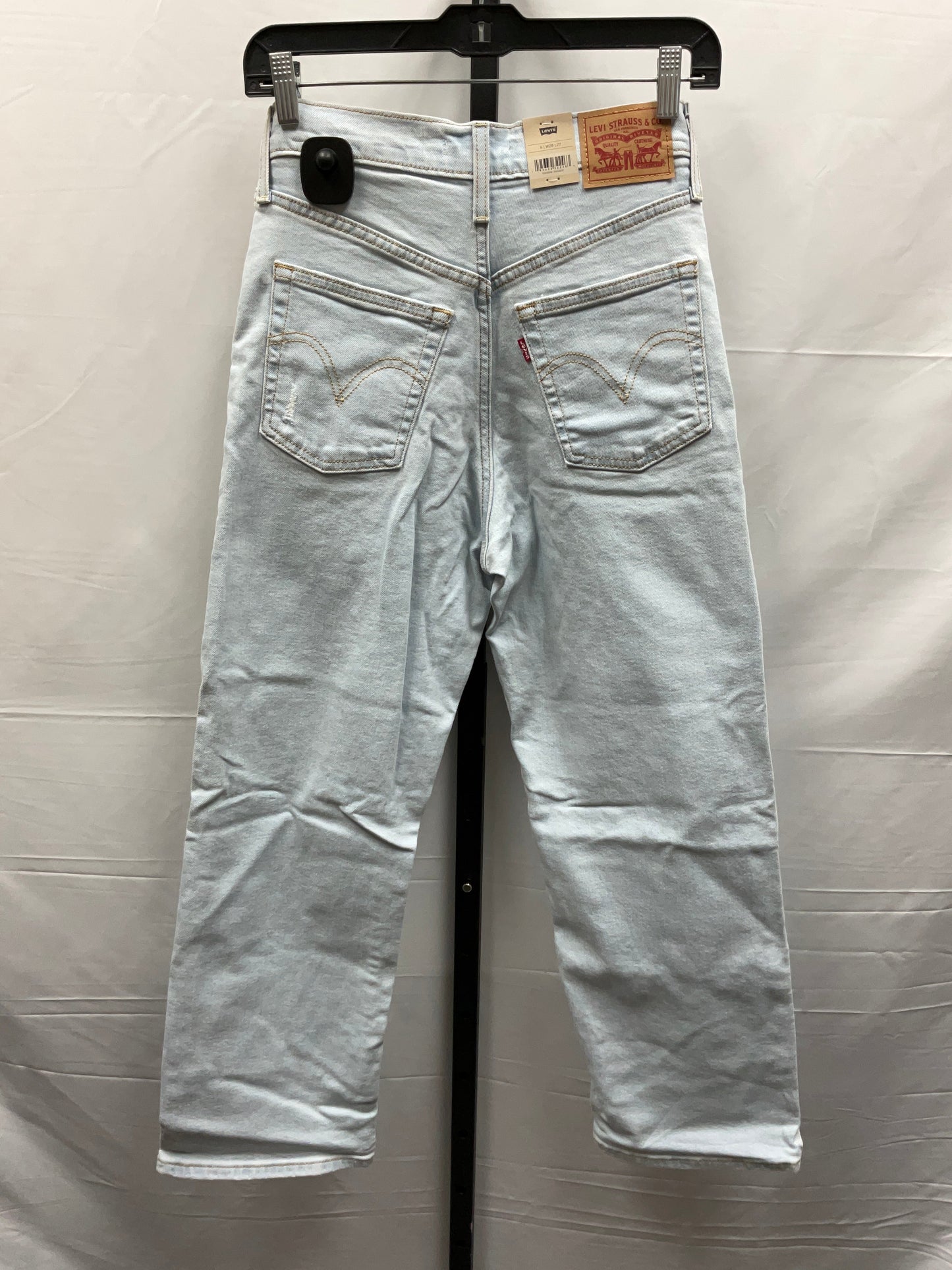 Blue Denim Jeans Straight Levis, Size 6