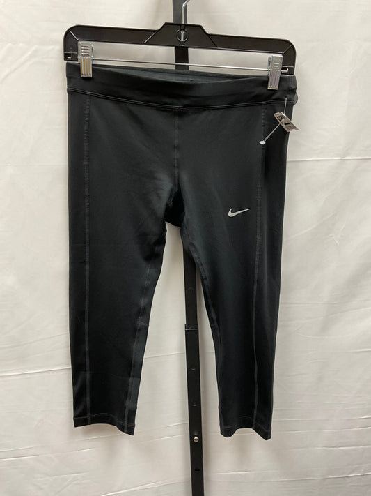 Black Athletic Leggings Capris Nike Apparel, Size S