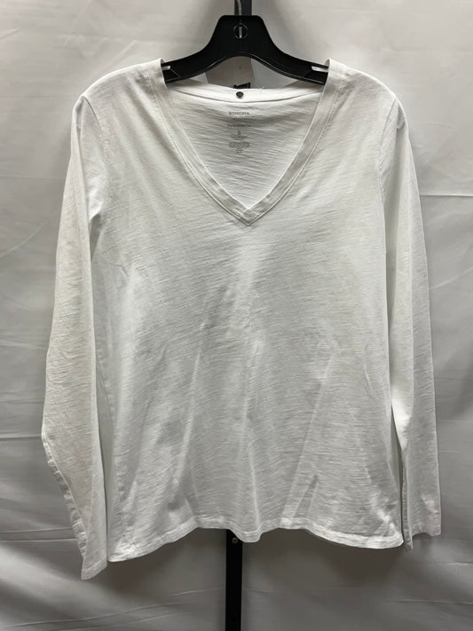 White Top Long Sleeve Basic Sonoma, Size S