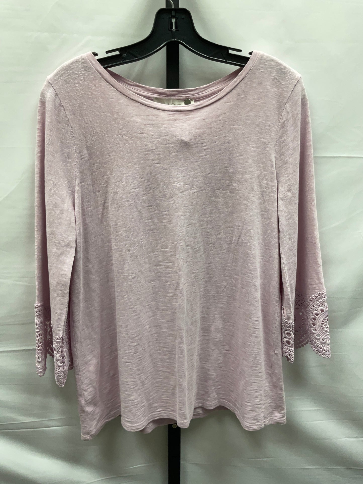 Pink Top Long Sleeve Loft, Size S