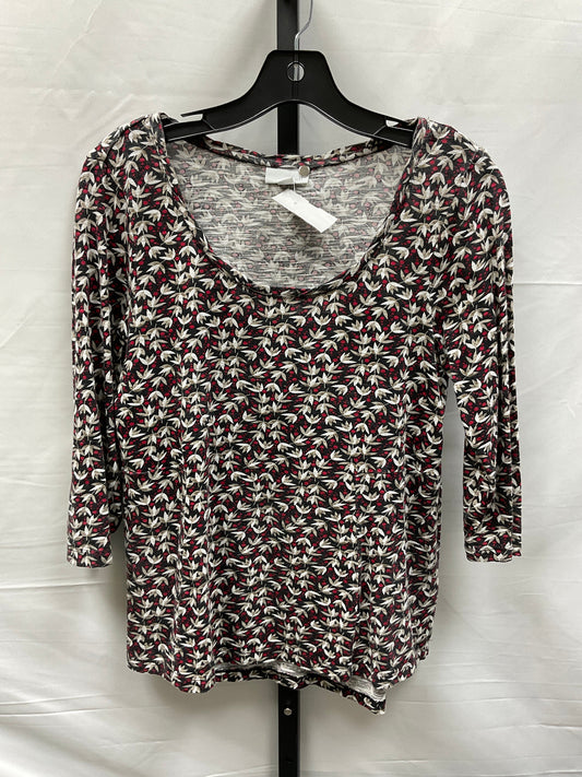 Multi-colored Top Long Sleeve J. Jill, Size Xs