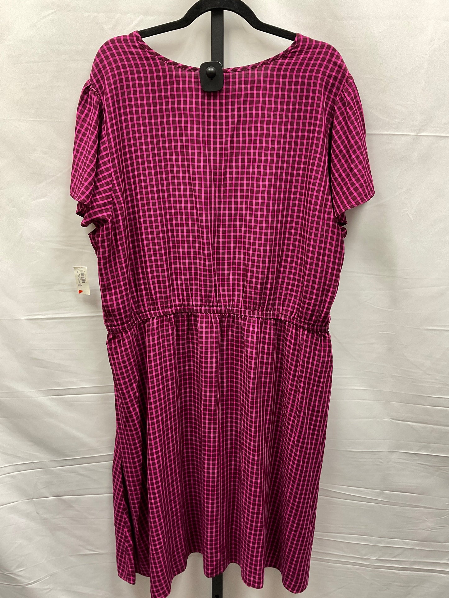 Pink & Purple Dress Casual Midi Old Navy, Size Xxl