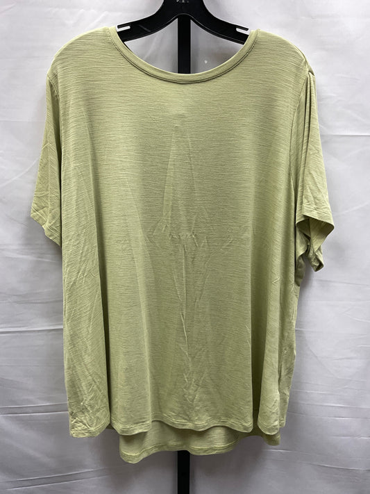 Green Top Short Sleeve Basic Old Navy, Size 2x