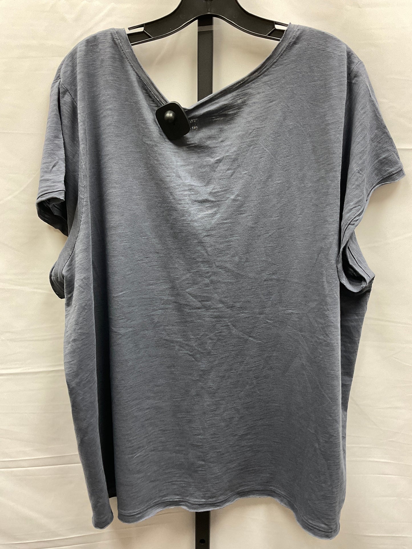 Grey Top Short Sleeve Basic Terra & Sky, Size 3x