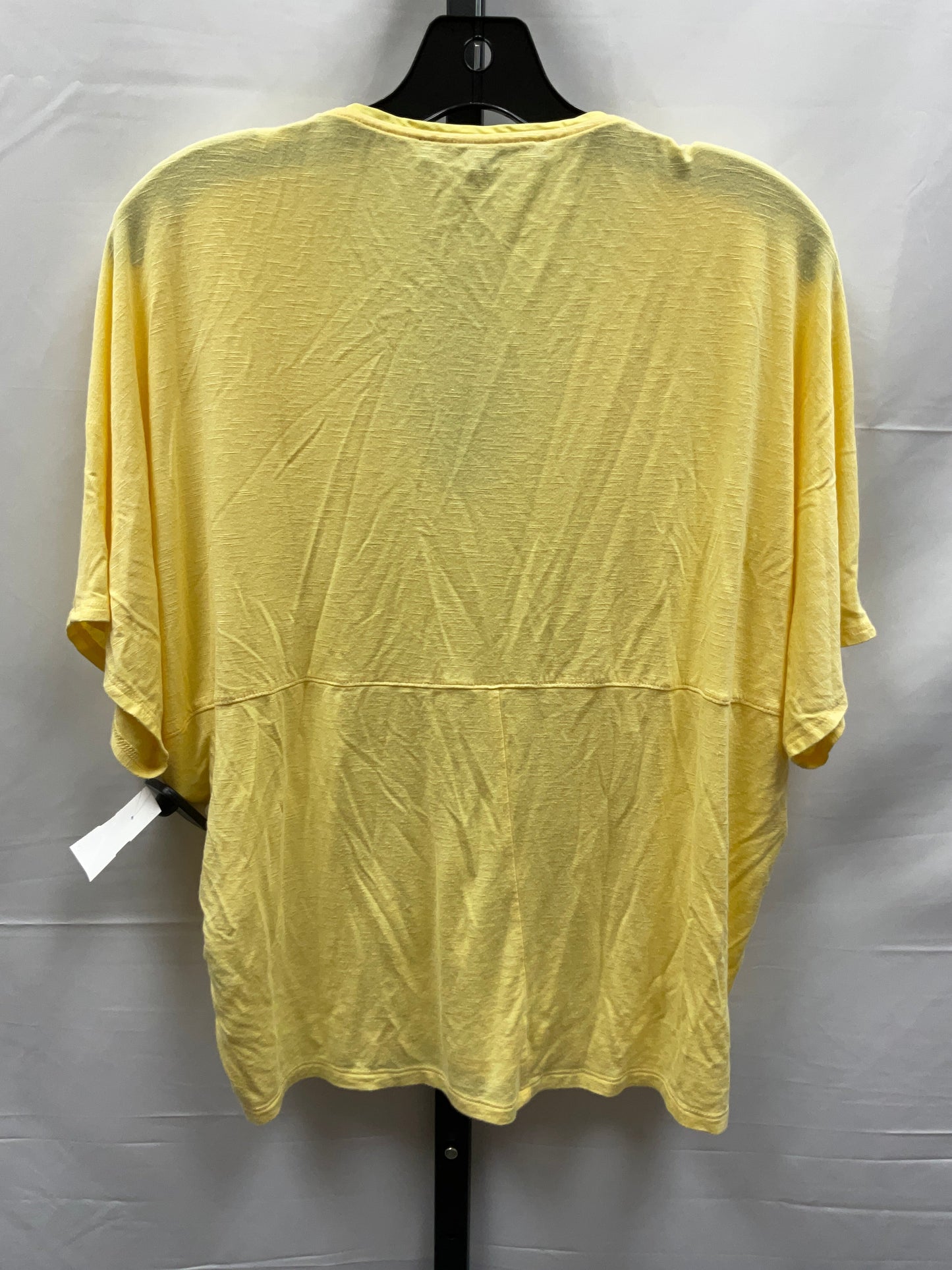 Yellow Top Short Sleeve White House Black Market, Size Xs