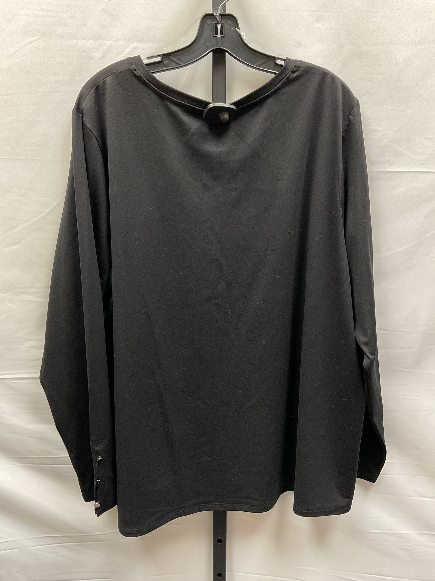 Black Top Long Sleeve Investments, Size 3x