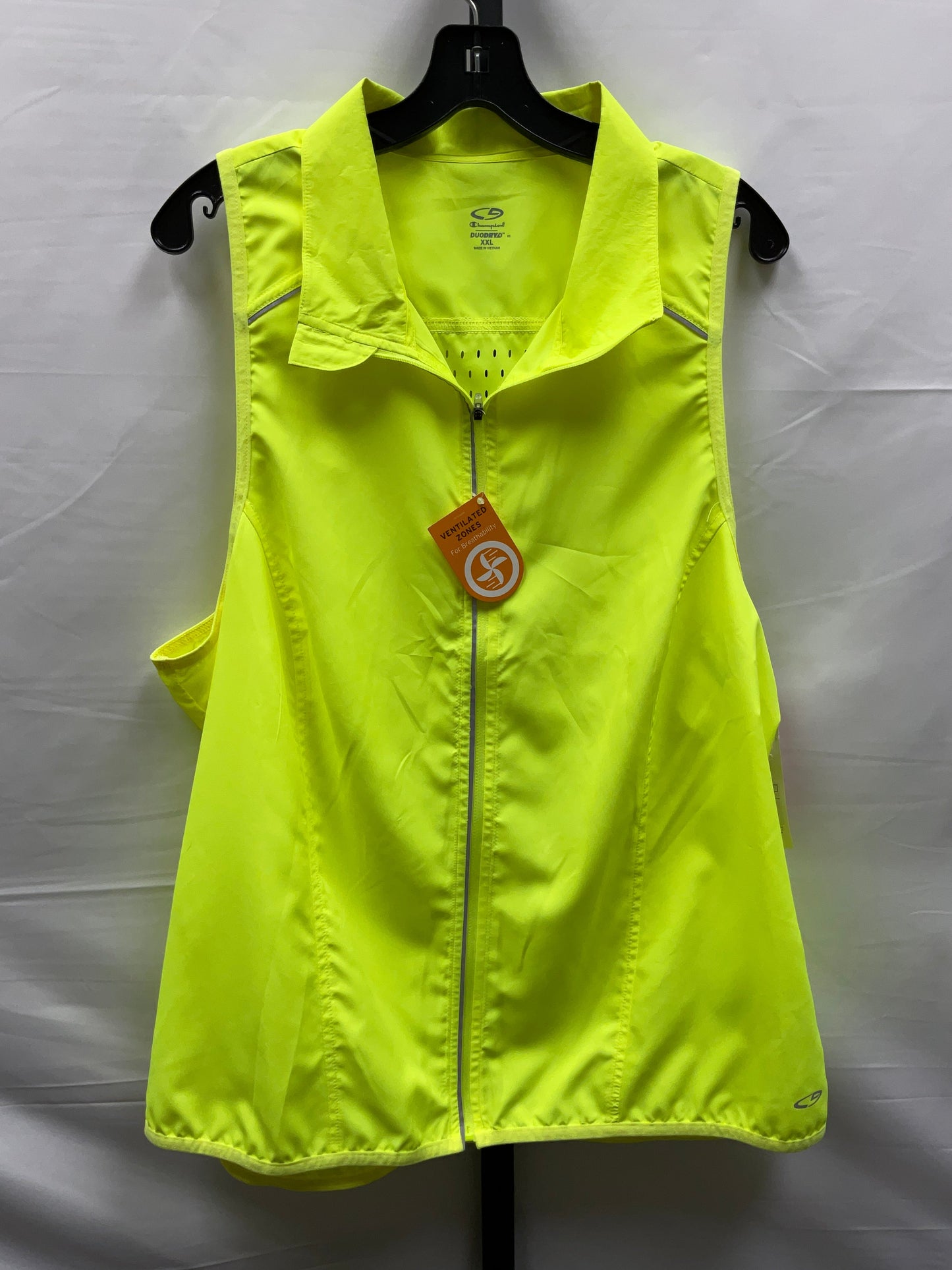 Yellow Athletic Jacket Champion, Size Xxl