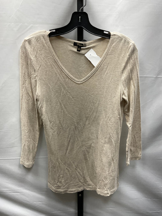 Tan Top Long Sleeve Basic Cupio, Size S