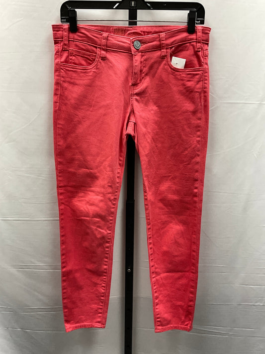 Red Jeans Skinny Kut, Size 6