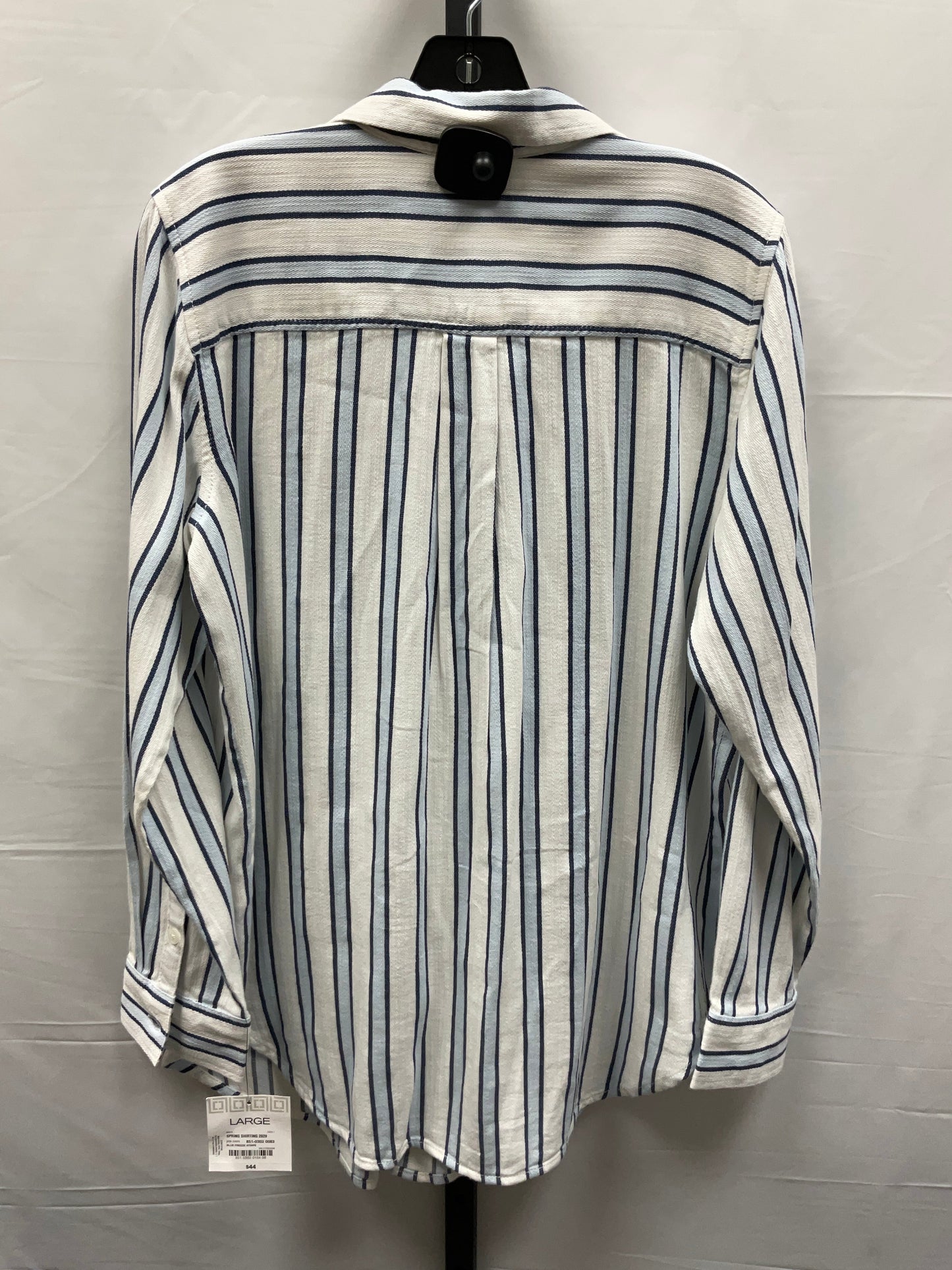 Striped Pattern Top Long Sleeve Liz Claiborne, Size L