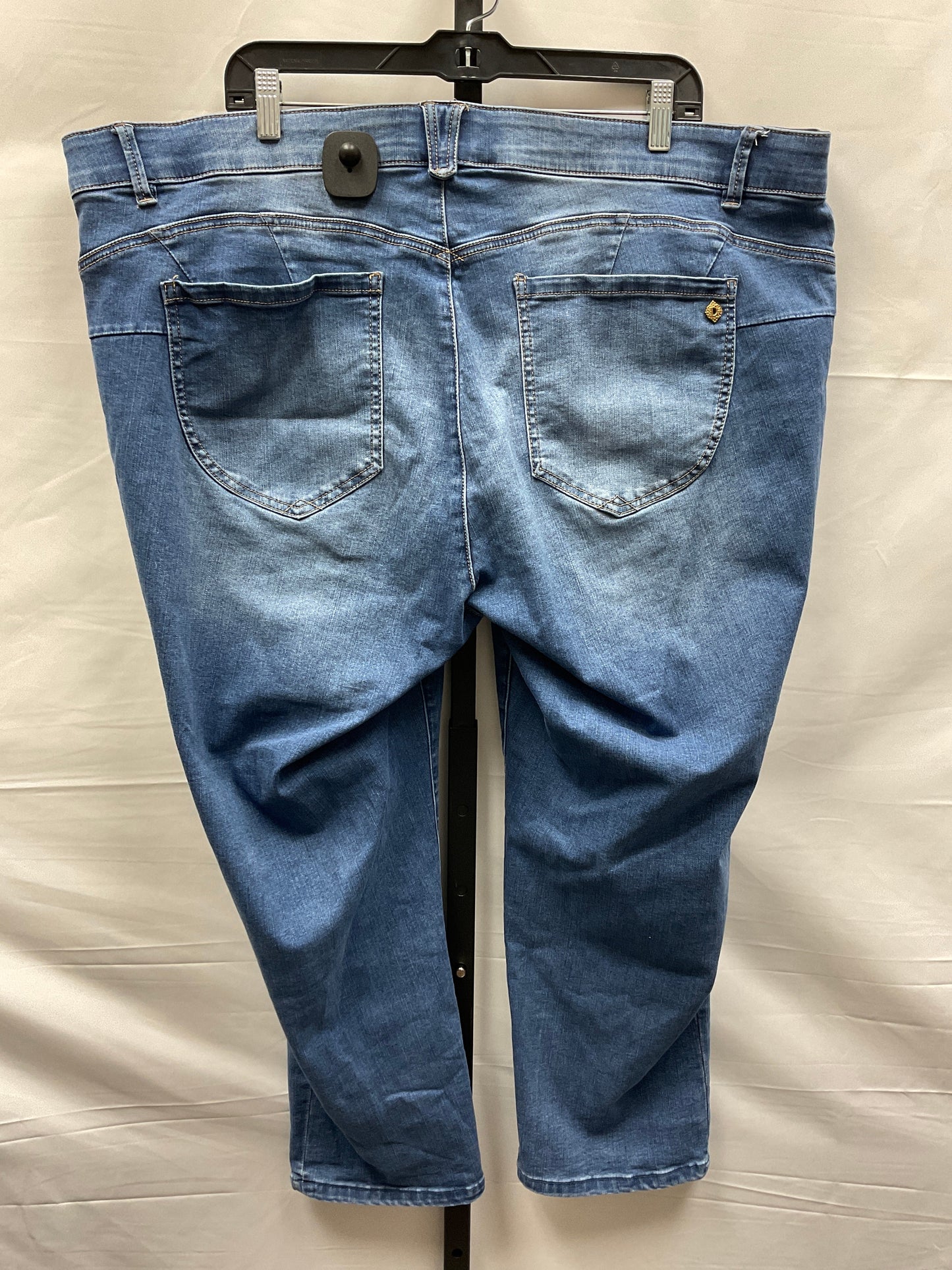 Blue Denim Jeans Straight Democracy, Size 24w