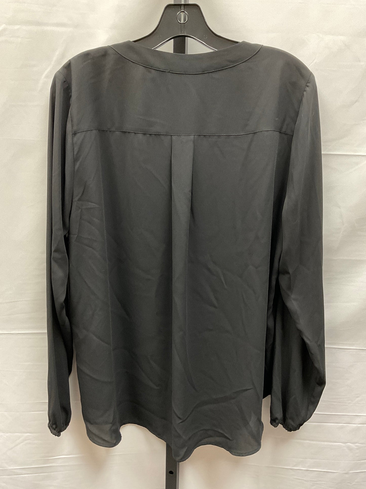 Black Top Long Sleeve Michael By Michael Kors, Size L