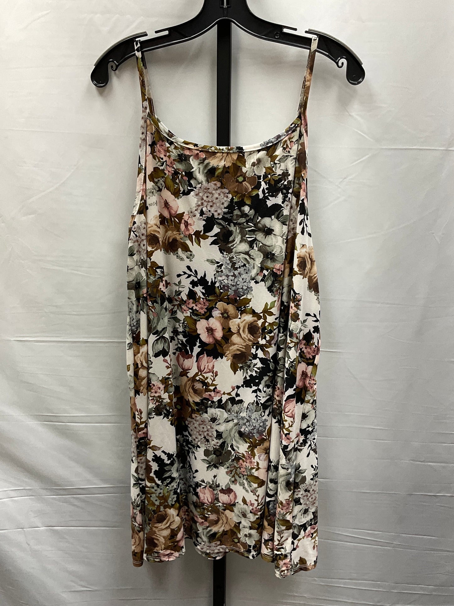 Floral Print Dress Casual Short Vibe, Size 3x