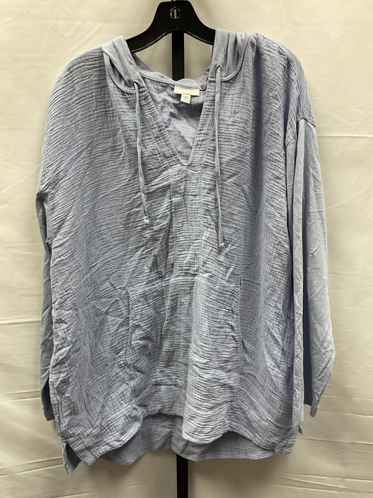 Blue Top Long Sleeve Pure Jill, Size Xl