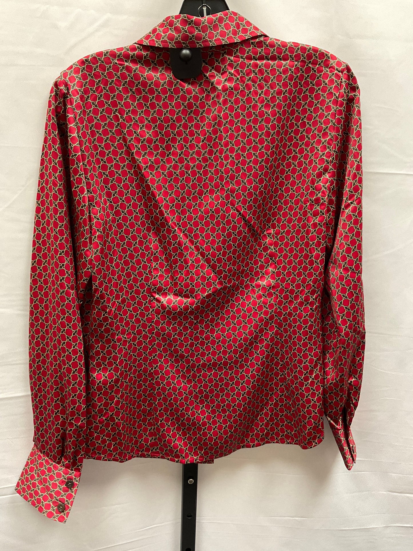 Red Top Long Sleeve Ann Taylor, Size S